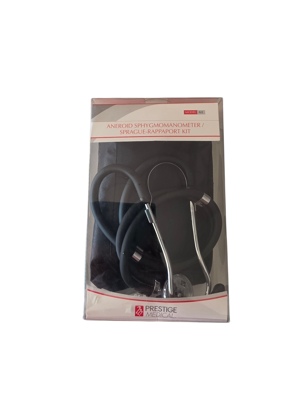 Black Aneroid Sphygmomanometer & Stethoscope Kit
